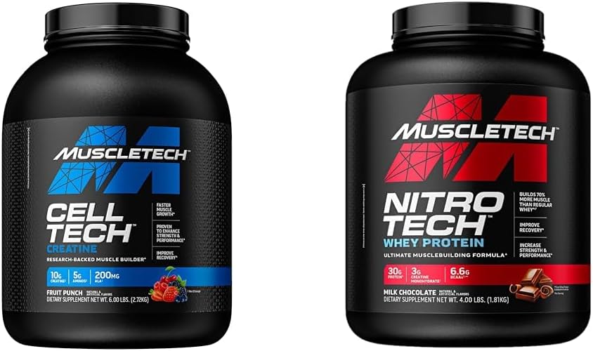 Nitro-Tech Muscle Building Formula with Whey Protein and creatine