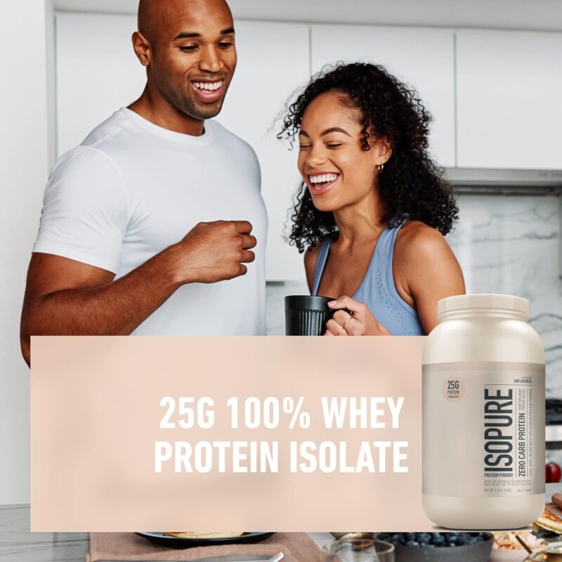 Isopure Unflavored Protein, Zero Carb & Keto Friendly