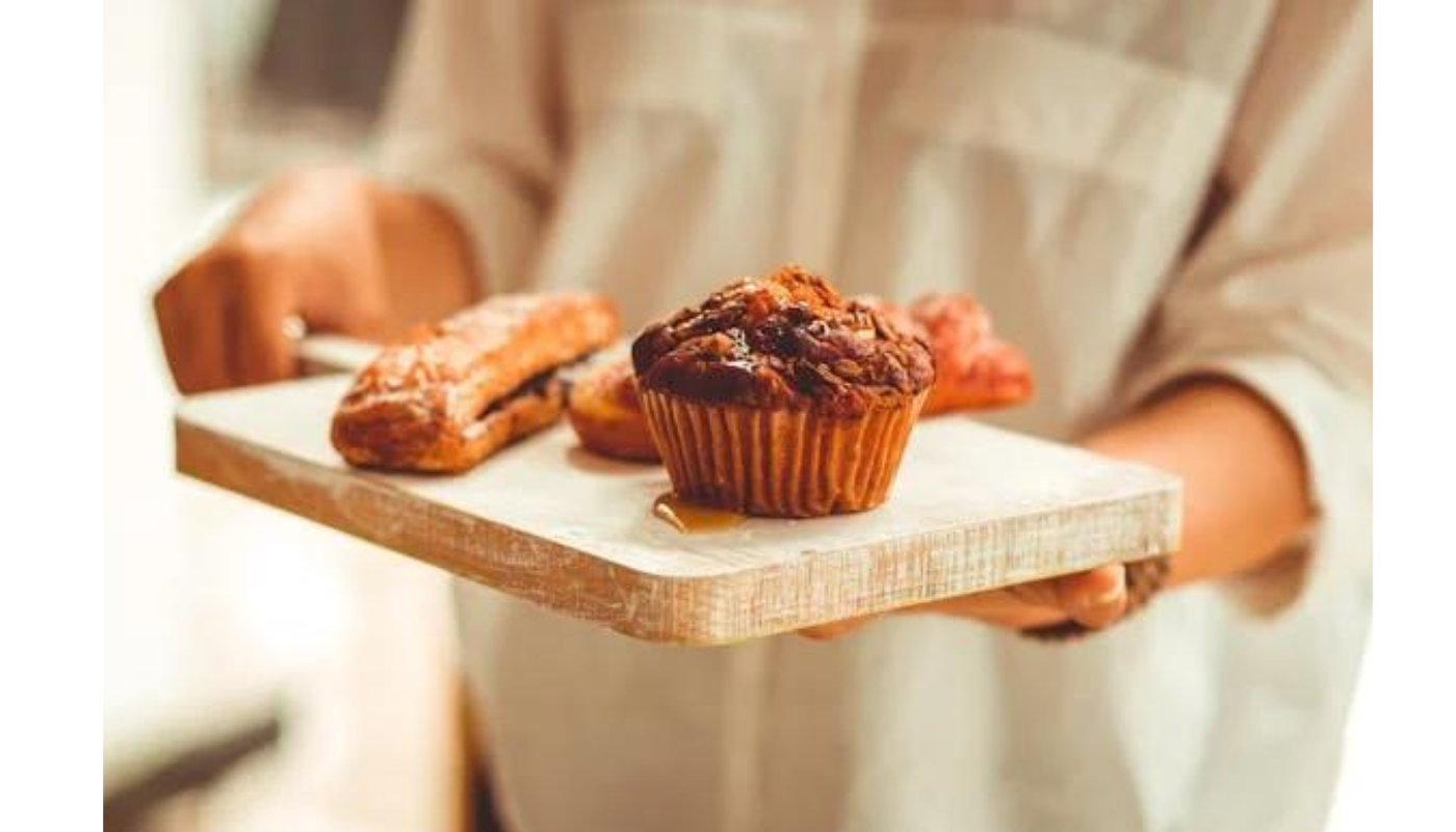 Muffins use protein powder.